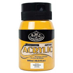Farba akrylowa R&L 500ml, Żółta ciemna - Yellow Ochre